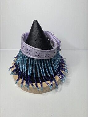 Velvet Beaded Fringe Accessory German ROECKL bracelet 8"